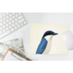 Illustratie - Blauw - Vogel muismat rubber klein -witbureau