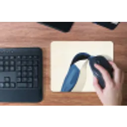 Illustratie - Blauw - Vogel muismat rubber klein -toetsenbord