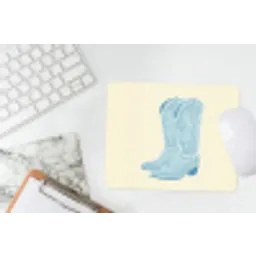 Illustratie - Cowboylaarzen - Patroon muismat rubber klein -witbureau