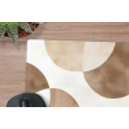 Snijdende cirkels - Overlappende vlakken muismat rubber klein -closeup