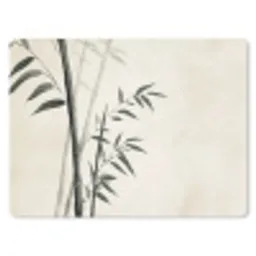Japandi - Bamboe - Beige muismat rubber klein -3d