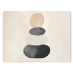 Japandi - Wabi sabi - Beige muismat rubber klein -3d