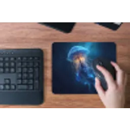 Kwal - Lichtgevend - Tentakels - Blauw muismat rubber klein -toetsenbord