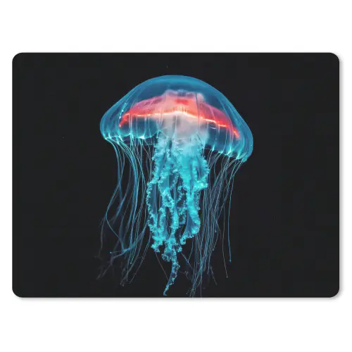 Kwal - Tentakels - Blauw - Licht muismat rubber klein -3d