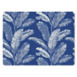 Blad - Palm - Blauw muismat rubber klein 262 -3d
