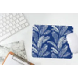 Blad - Palm - Blauw muismat rubber klein 262 -witbureau