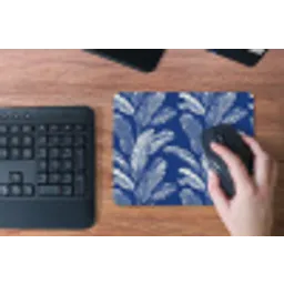 Blad - Palm - Blauw muismat rubber klein 262 -toetsenbord