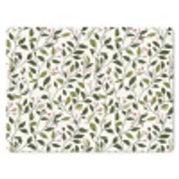 Bladeren - Bessen - Roze muismat rubber klein 262 -3d