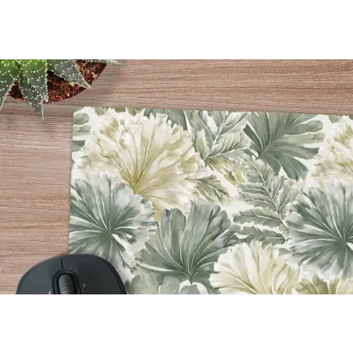 Bladeren - Botanisch - Groen muismat rubber klein 262 -closeup