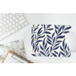 Bladeren - Klimop - Donkerblauw muismat rubber klein -witbureau