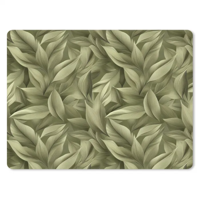 Bladeren - Modern - Groen muismat rubber klein 262 -3d