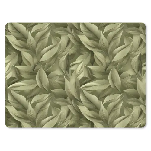 Bladeren - Modern - Groen muismat rubber klein 262 -3d