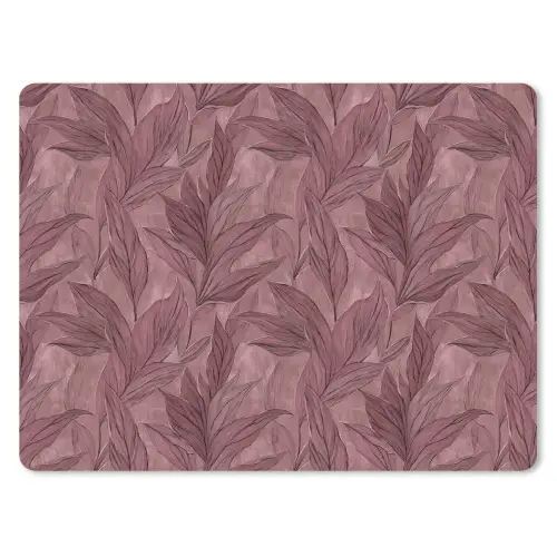 Bladeren - Patroon - Paars muismat rubber klein 262 -3d