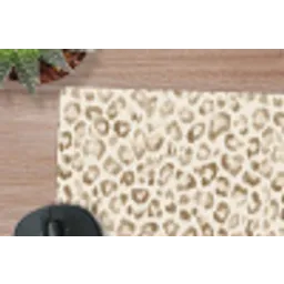 Luipaard - Klassiek - Beige muismat rubber klein 262 -closeup
