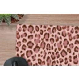 Luipaard - Patroon - Roze muismat rubber klein 262 -closeup