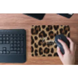 Luipaardprint - Bruin - Courage - Sierlijk muismat rubber klein -toetsenbord