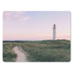 Vuurtoren - Duinlandschap - Zee muismat rubber klein -3d