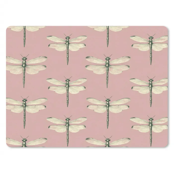 Lillibellen - Patroon - Roze muismat rubber klein 262 -3d