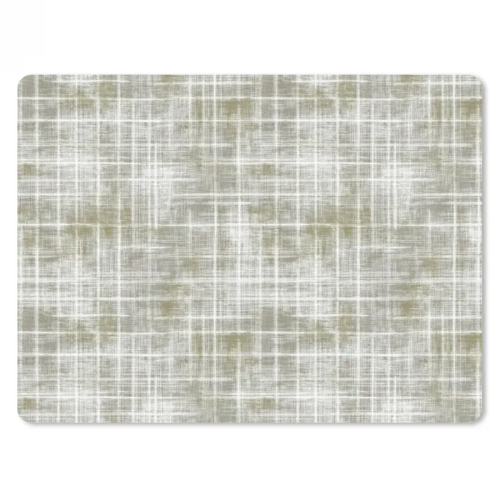 Linnen - Patroon - Groen muismat rubber klein 262 -3d