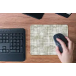 Linnen - Patroon - Groen muismat rubber klein 262 -toetsenbord