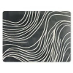 Lijnen - Patroon - Abstract - Wit muismat rubber klein -3d