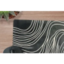 Lijnen - Patroon - Abstract - Wit muismat rubber klein -closeup