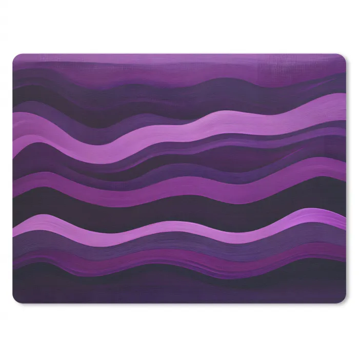 Lijnen - Golven - Paars - Abstract muismat rubber klein -3d