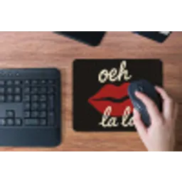 Lip - Rood - Quote muismat rubber klein -toetsenbord