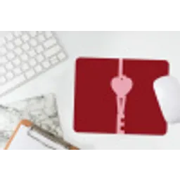 Love - Hart - Rood muismat rubber klein -witbureau