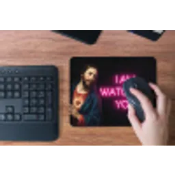 Man - Tekst - Neon muismat rubber klein -toetsenbord