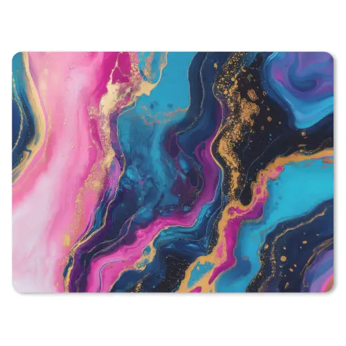 Marmer - Modern - Goud muismat rubber klein -3d