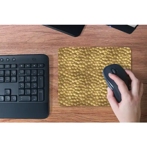 Metaal - Dynamisch - Goud muismat rubber klein 262 -toetsenbord