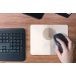 Minimalistisch - Cirkel - Lichtgrijs muismat rubber klein -toetsenbord