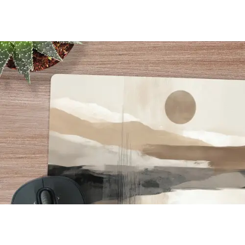 Minimalistisch - Landschap - Dimensie muismat rubber klein -closeup