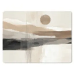 Minimalistisch - Landschap - Dimensie muismat rubber klein -3d