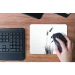 Minimalistisch - Stelen - Wit muismat rubber klein -toetsenbord