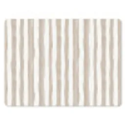 Minimalistisch - Strepen - Beige muismat rubber klein 262 -3d