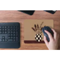 Minimalistisch - Vaas - Bloemen - Bruin muismat rubber klein -toetsenbord