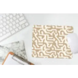 Modern - Abstract - Beige muismat rubber klein 262 -witbureau