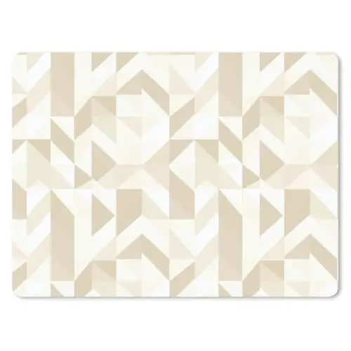 Modern - Abstract - Beige muismat rubber klein 262 -3d
