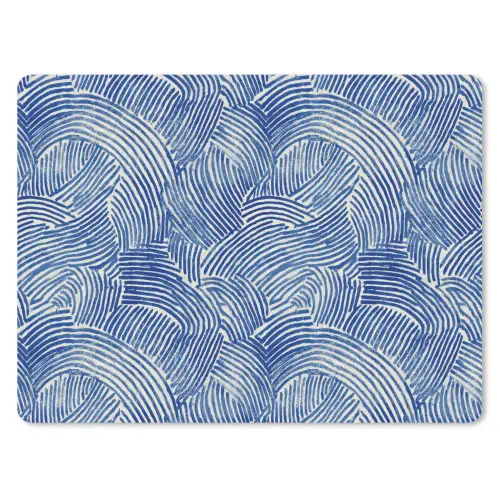 Modern - Abstract - Blauw muismat rubber klein 262 -3d