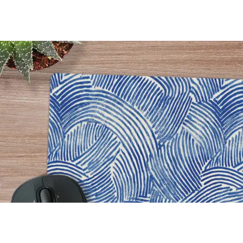 Modern - Abstract - Blauw muismat rubber klein 262 -closeup