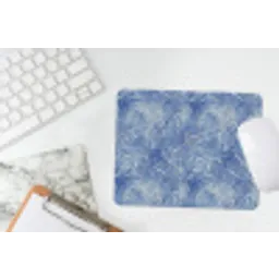 Modern - Abstract - Blauw muismat rubber klein 262 -witbureau