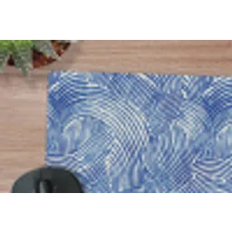 Modern - Abstract - Blauw muismat rubber klein 262 -closeup