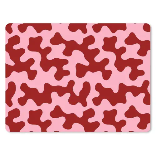 Modern - Abstract - Rood muismat rubber klein 262 -3d