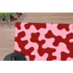 Modern - Abstract - Rood muismat rubber klein 262 -closeup