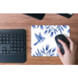 Modern - Vogels - Delfts - Blauw muismat rubber klein -toetsenbord