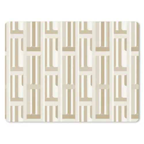 Modern - Geometrisch - Beige muismat rubber klein 262 -3d