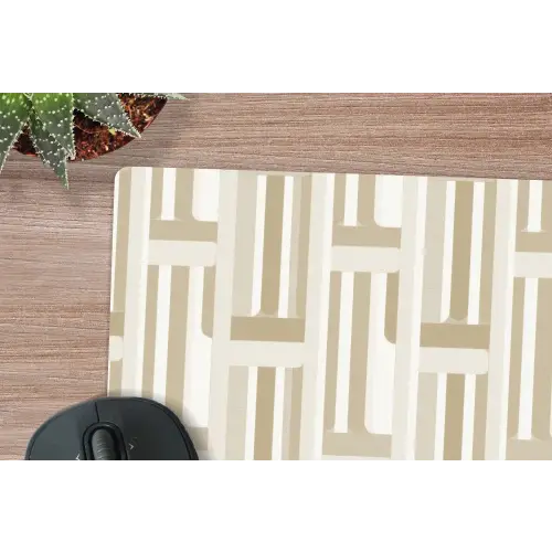 Modern - Geometrisch - Beige muismat rubber klein 262 -closeup