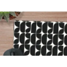 Modern - Geometrisch - Zwart muismat rubber klein 262 -closeup
